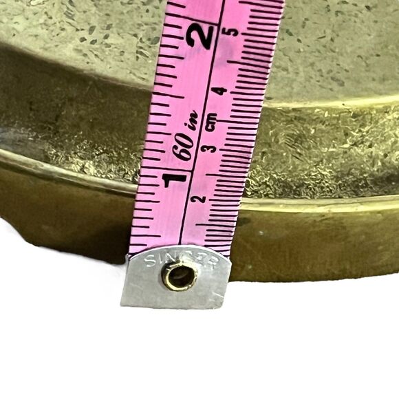 Brass Pipe Holder Ash Tray Virginia Metalcrafters Cigar Cigarette Dogwood 3-74 - Picture 8 of 16